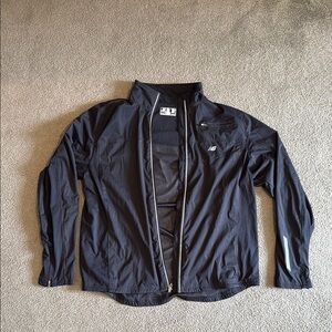 New Balance Black Windbreaker Lightweight Jacket